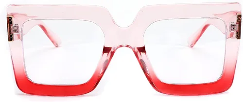 Vista 8 de FEISEDY Gafas de luz azul de gran tamaño para mujer, antifatiga, gruesas, cuadradas, para computadora, B2381