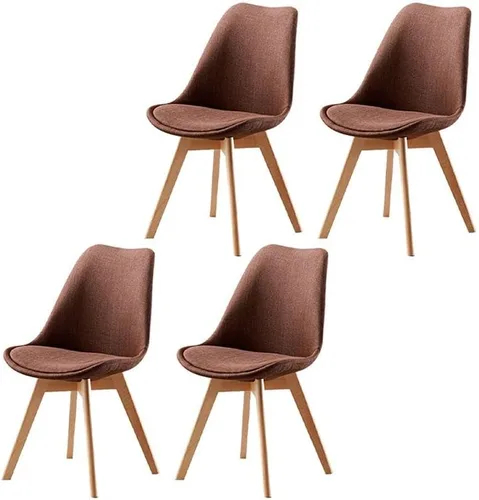 Vista 37 de Sillas de comedor modernas, silla lateral tapizada para el hogar, silla auxiliar para sala de conferencias, silla de comedor, silla de comedor sin