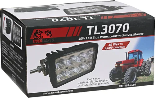 Vista 6 de Tiger Lights TL3070 - Luz LED de montaje lateral de 12 V, 3.3 amperios compatible con/reemplazo para Case/IH 280 Steiger, 285 Steiger, 5120, 335