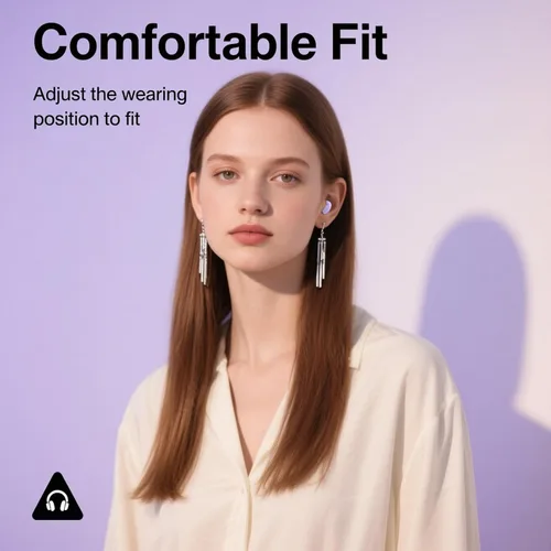 Vista 7 de Pequeños auriculares invisibles ocultos para dormir con anillo de desplazamiento Bluetooth para Iphone Invisible Tiny Ear Buds Side Sleepers