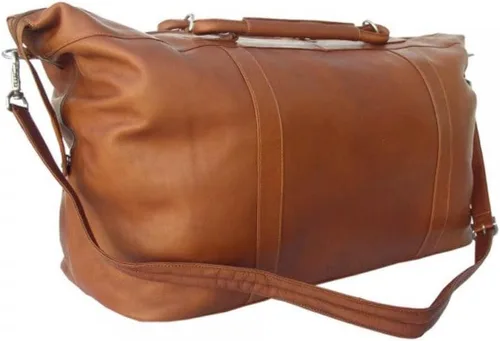 Vista 2 de Piel Leather Bolso de mano grande, Saddle, Bolso de mano grande
