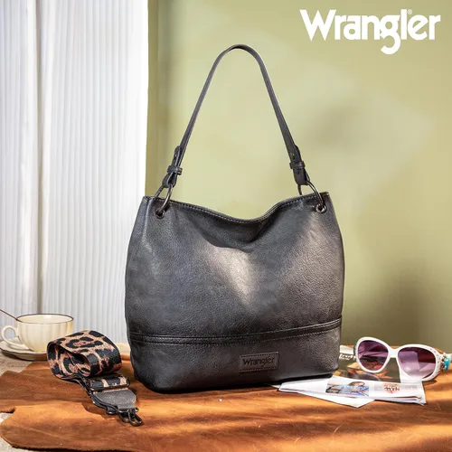 Vista 105 de Wrangler Hobo - Bolsas para mujer de cuero vegano con asa superior, bolsos de hombro y bolsos
