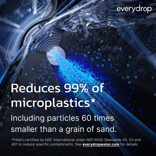 Vista 4 de Everydrop by Whirlpool - Filtro para refrigerador de hielo y agua 1, morado, EDR1RXD1