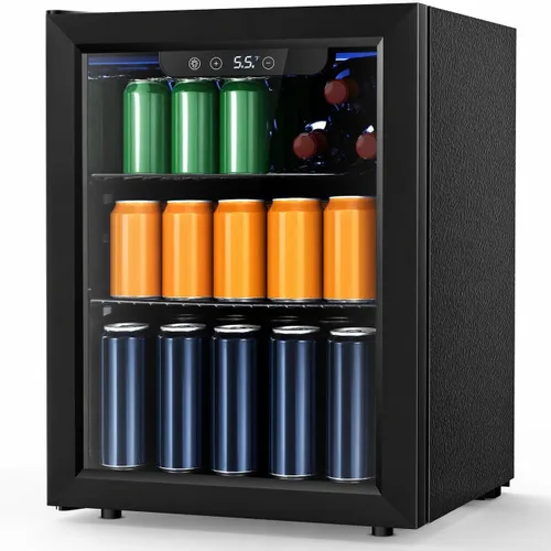 Vista 10 de Electactic - Refrigerador para vino independiente, encimera, 24 latas, bodega de vino, enfriador de bebidas para refrescos, cerveza enlatada