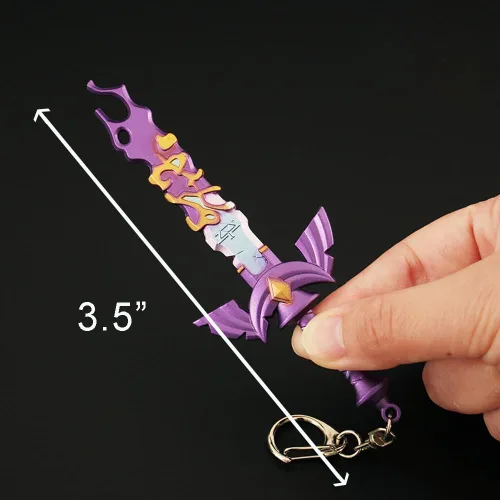 Vista 2 de Koelin Zelda Llavero Master Mini Sword Llavero Katana Llavero para Hombres Mujeres Legendof Zeld the Tears Kingdom Disguise Link Sword Backpack