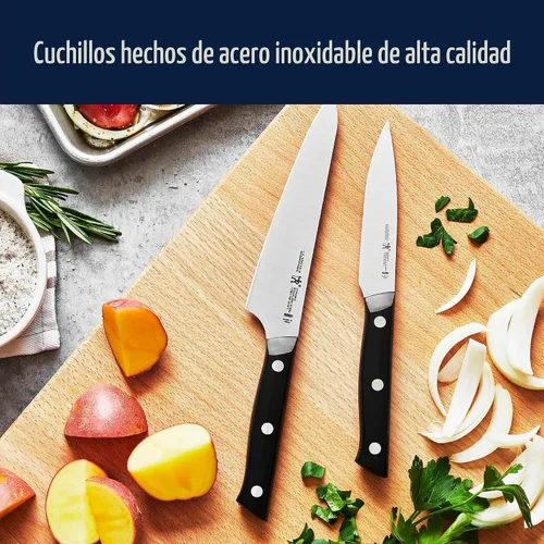 Vista 5 de HENCKELS Dynamic Razor-Sharp - Juego de cuchillos de 20 piezas, cuchillo de chef, cuchillo de pan, cuchillo de carne, diseño alemán informado por