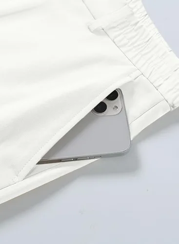 Vista 8 de JMIERR Pantalones de golf para hombre, elásticos, ajustados, para correr, viajes, trabajo, pantalones de vestir chinos para hombre