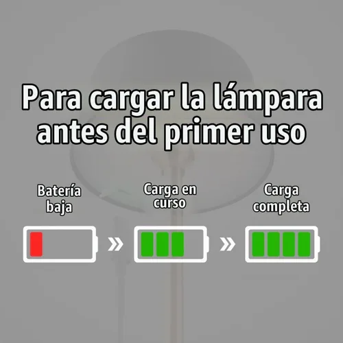 Vista 6 de Lámpara de mesa inalámbrica, recargable y funciona con pilas, funciona con batería de 4000 mAh, tiempo de funcionamiento de 42 horas, 3 niveles