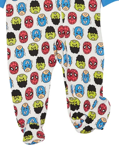 Vista 5 de Tienda Essentials Disney l Marvel l Star Wars Unisex de algodón para bebés para dormir y jugar paquete múltiple
