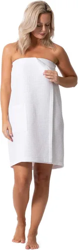Vista 43 de Robe Direct Quick Dry, Lightweight Waffle Spa/Bath Wrap with Adjustable Closure & Elastic Top