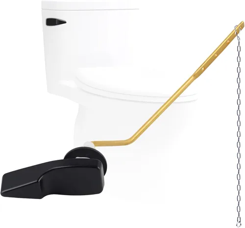Vista 10 de Kit de repuesto de manija de inodoro de metal universal de montaje lateral compatible con American Standard/Mansfield/Gerber/TOTO/Kohler inodoro