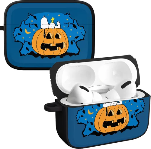 Vista 5 de Affinity Bands Peanuts Halloween HDX - Funda compatible con Apple AirPods Gen 1 y 2 (gran calabaza)