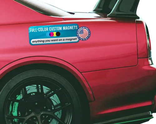 Vista 8 de Magnet Me Up Calcomanía magnética personalizable con texto personalizado, diseña tu propio imán de automóvil, 3 x 10 pulgadas, para negocios Solo