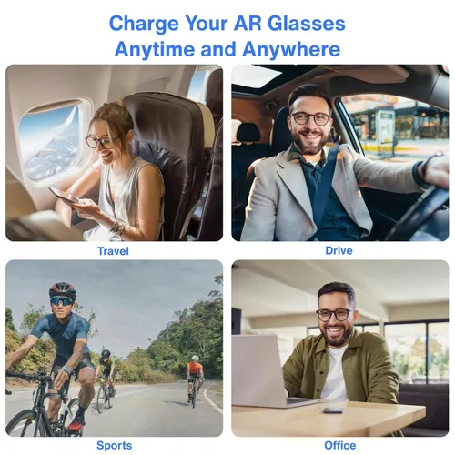 Vista 9 de Cable de carga USB C a USB‑C AR para gafas, admite carga rápida de 60 W, transferencia de datos de 10 Gbps y pantalla de 4K a 60 Hz - Chaqueta