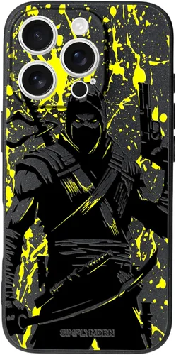 Vista 117 de SIMPLYMDRN Funda delgada para iPhone 12 Pro Max, diseño de guerrero, funda genial para hombres, funda de soldado de combate, delgada y flexible