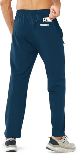 Vista 3 de NORTHYARD Pantalones deportivos para correr para hombre, pantalones de gimnasio ligeros, pantalones de correr con dobladillo abierto