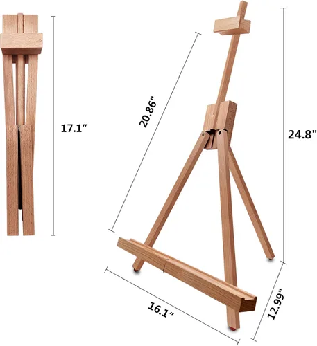Vista 8 de Miratuso Tablero grande A2 para dibujar y dibujar artistas, paquete de 2 soportes de exhibición de caballete de pintura con marco A para artistas