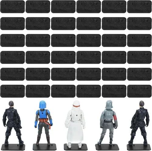 Vista 5 de SIXPOINTS 36 piezas de base de exhibición de figuras de acción multiclavija de 6 pulgadas, soporte de soporte compatible con figuras de juguete