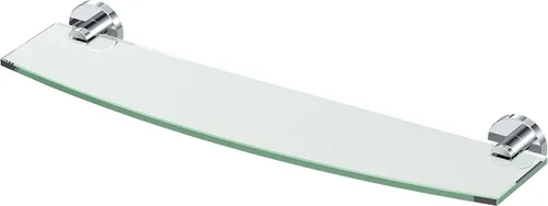 Vista 5 de Gatco 4666 Reveal - Estante de vidrio templado curvado montado en la pared de 20.13 pulgadas de ancho x 5.40 pulgadas de profundidad Estante