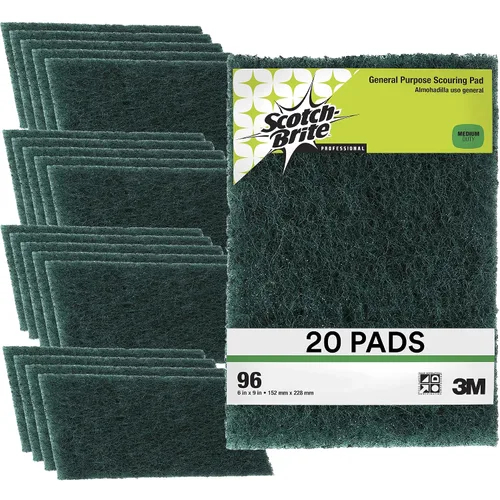 Vista 8 de Estropajo Scotch-Brite 105 de propósito general, 6 pulgadas de largo x 4-1/2 pulgada de ancho, verde (estuche de 40)