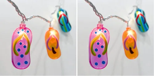 Vista 16 de Guirnalda de 10 luces LED con forma de paleta, helado multicolor con 10 mini bombillas LED, luces de hadas para interiores y exteriores