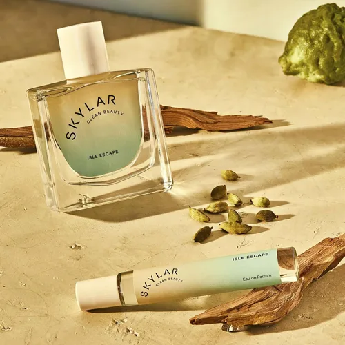Vista 4 de Skylar - Perfume Isle Escape, Eau de Perfume, hipoalergénico y limpio, para mujeres y hombres, vegano y seguro, fresco, con notas de bergamota