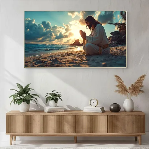 Vista 3 de Man Beach Diamond Painting Kits for Adults Beginners, 5D Full Drill Diamond Art Kits Gem Art for Home Wall Decor, Rhinestone Embroidery Crafts, DIY