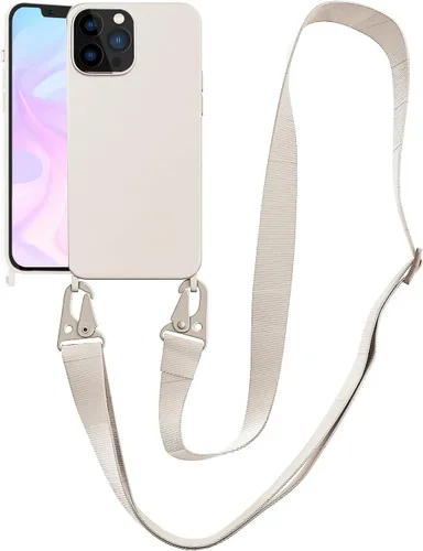 Vista 9 de Funda compatible con iPhone 8 Plus, iPhone 7 Plus/6 Plus/6S Plus con cordón, funda cruzada para iPhone con correa ajustable de silicona para iPhone