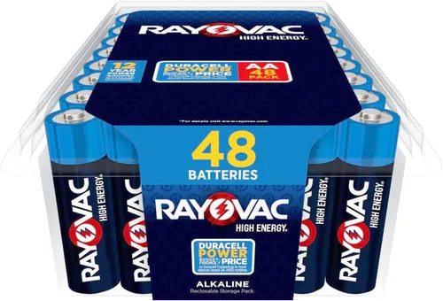 Vista 9 de Rayovac - Pilas AA de alta energía (paquete de 48 unidades), batería alcalina doble AA