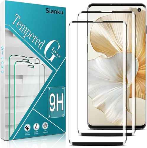 Vista 11 de Slanku Protector de pantalla para Samsung Galaxy S22 Ultra Privacy Glass 3D Negro