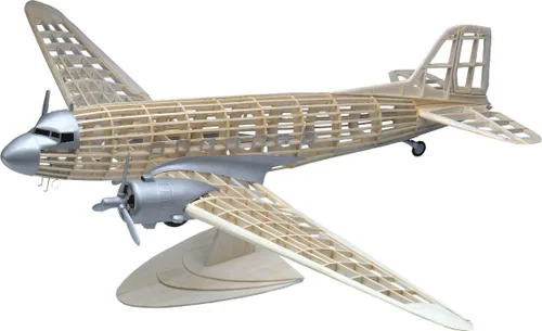 Vista 2 de Guillow's Douglas DC-3 Kit de modelo, pequeño