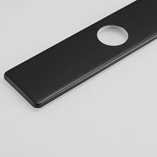 Vista 7 de Grifo de fregadero de cocina o baño de 10 pulgadas, placa cuadrada de acero inoxidable para cubrir agujeros de montaje no utilizados, P-111-B