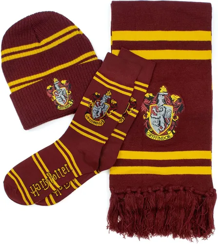 Vista 15 de Culture Fly Harry Potter - Juego de regalo de 3 piezas con bufanda y gorro