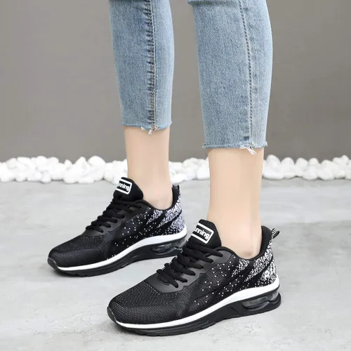 Vista 6 de GANNOU - Air Athletic - Tenis para mujer, de moda, para el gimnasio, deportes, correr, trotar, tenis y acondicionamiento físico, tallas 5.5-11