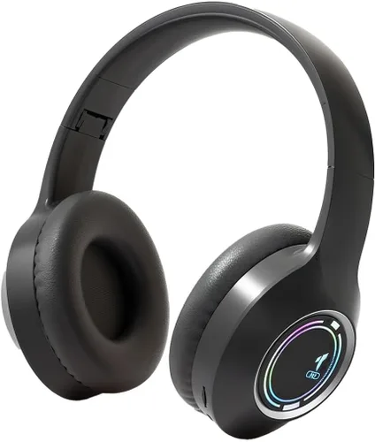 Vista 2 de Auriculares Bluetooth Sobre la Oreja, Auriculares Inalámbricos de Baja Latencia, Llamadas Manos Libres, Auriculares de Reducción de Ruido de Graves
