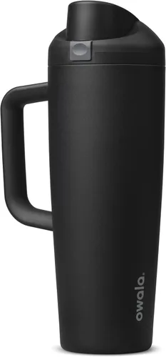 Vista 27 de Owala FreeSip - Botella de agua de acero inoxidable, 30 onzas, pastel de comida de ángel Angel Food Cake
