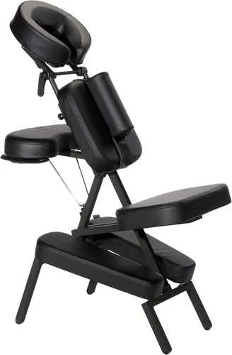 Vista 5 de Master Massage Apollo - Silla de masaje portátil de tamaño extragrande, ligera, de aluminio, plegable, postura sentada, silla de masaje plegable