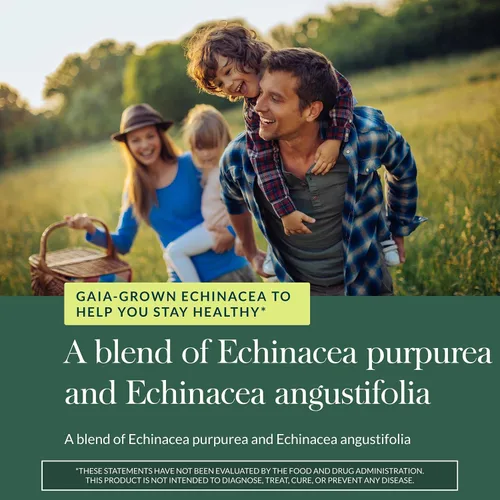 Vista 5 de Gaia Herbs Echinacea Supreme - Suplemento de apoyo inmunológico - Mezcla de equinácea purpurea y angustifolia para apoyar el sistema inmunológico*