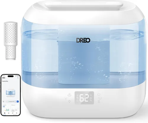 Vista 10 de Dreo Humidificadores inteligentes para dormitorio, humidificador supersized de gran tamaño de 4 L de llenado superior para habitación grande con 28