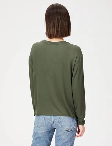 Vista 2 de Daily Ritual Camisa de manga larga con bolsillo de ajuste relajado para mujer