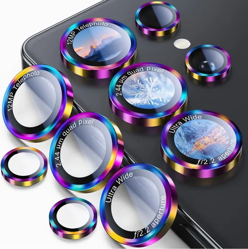 Vista 46 de Uyiton Protector de lente de cámara para Samsung Galaxy Z Fold 7 - Cubierta de pantalla trasera de vidrio templado de grado militar