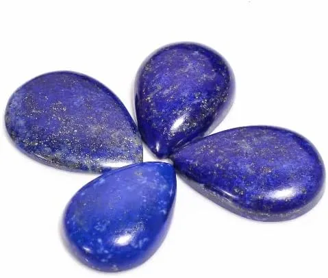 Vista 2 de Piedra preciosa suelta natural, 5 piezas, cabujones, lote de joyería, piedras preciosas sueltas, forma de piedra ovalada y pera, tamaño de piedra