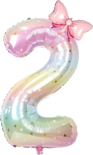 Vista 5 de Globos de feliz cumpleaños con números grandes de papel de aluminio, globos de cumpleaños con números, globos de feliz cumpleaños para decoración