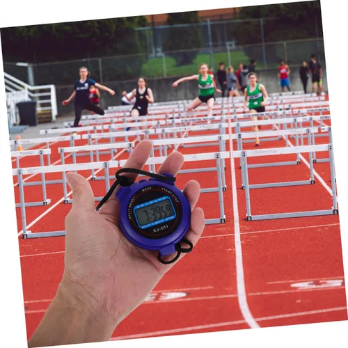 Vista 5 de Cronómetro digital silencioso con temporizador deportivo con pantalla grande, diseño compacto y ligero para natación, correr, fitness, operación