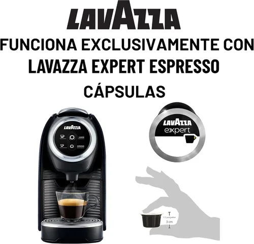 Vista 3 de Lavazza Blue Classy Mini cafetera espresso individual LB 300, 5.3" x 13" x 10.2" 2 selecciones de café: controles táctiles simples, 1 dosis libre
