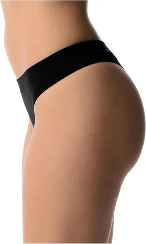 Vista 2 de Balanced Tech Ropa interior que absorbe la humedad para mujer, tangas de entrenamiento sin costuras, de secado rápido, tangas de viaje Paquete de 6