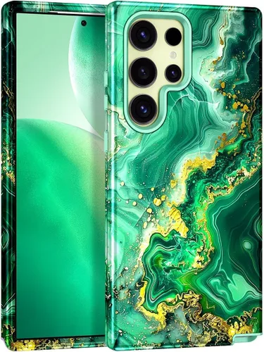 Vista 39 de Casetego Funda para Galaxy A16 5G, que brilla en la oscuridad, tres capas, resistente, a prueba de golpes, protección completa, policarbonato duro