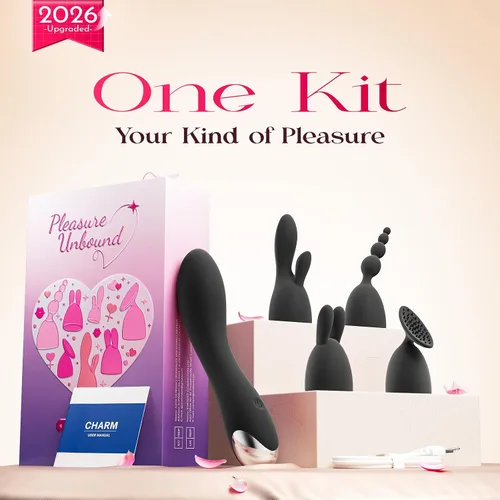 Vista 9 de MOOLIGIRL Vibrador juguetes para adultos, juguetes sexuales para mujeres, kit de vibradores de punto G con 4 cabezales de silicona de repuesto