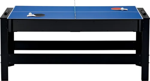 Vista 15 de Fat Cat 3-in-1 6' Flip Multi-Game Table Campo de juego de tela azul