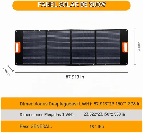 Vista 5 de 1000W Portable Power Station 1024Wh LiFePO4 for Outdoor & Home Yellow+200W Solar Panel